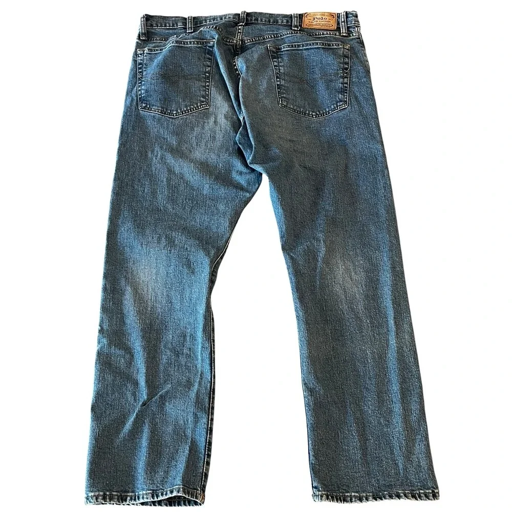 Polo Ralph Lauren Varick Jeans Mens 38x30 Blue Denim Slim‎ Straight